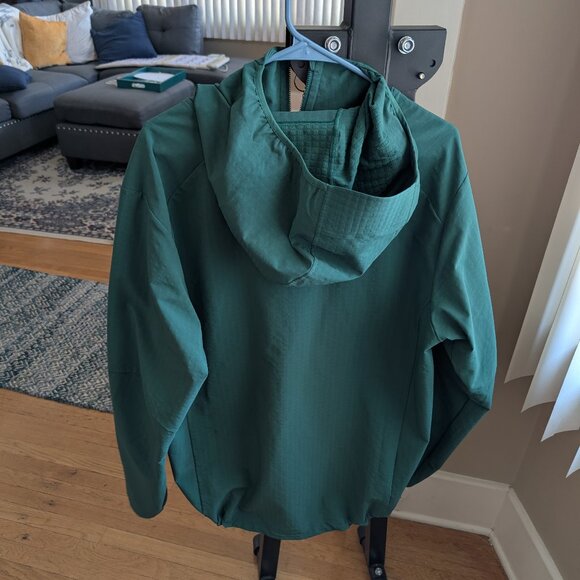 Patagonia Men's R1® TechFace Fleece Hoody XL Conifer Green - Picture 2 of 8